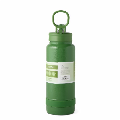 Manna™ Push Bottle - Green Perspective: back