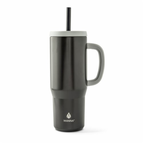 Manna™ Handled Tumbler - Black Perspective: back