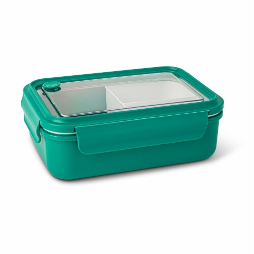 Manna™ 3-Section Bento Box - Teal Perspective: back