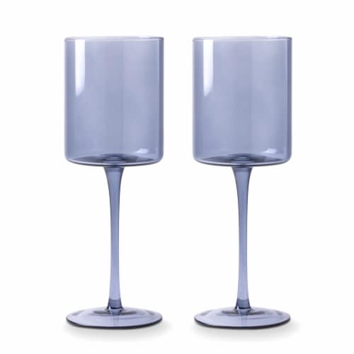 Core Home Wine Glasses - Blue Perspective: back