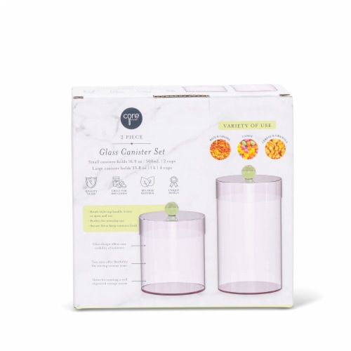 Core Glass Canister - Green Perspective: back