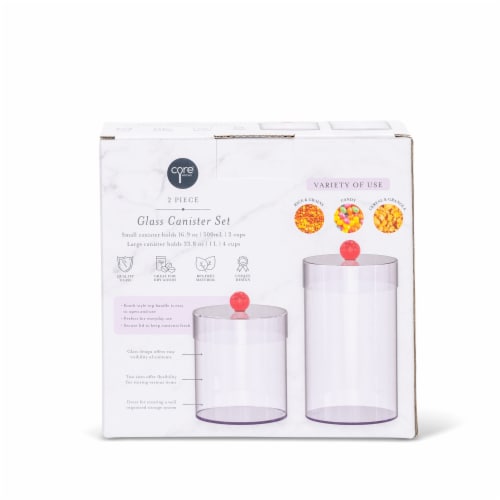 Core Glass Canister - Red Perspective: back