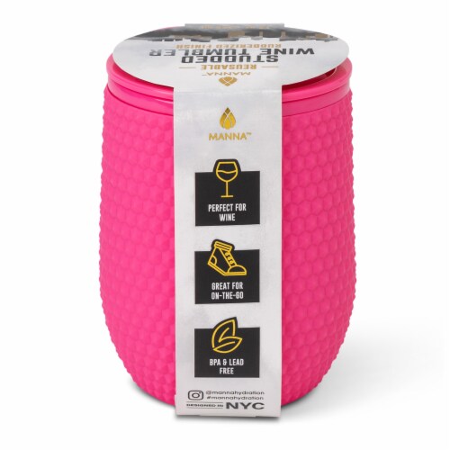 Manna™ Studded Wine Tumbler - Pink Perspective: back