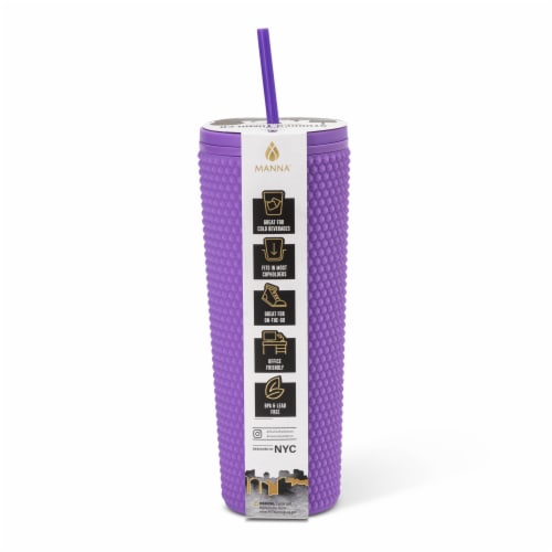 Manna™ Studded Tumbler Purple Perspective: back