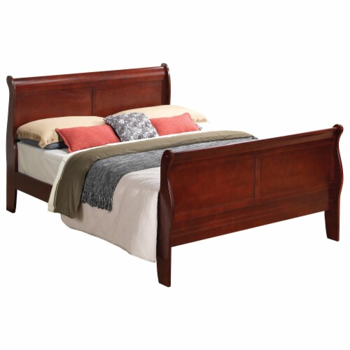 Louis Philippe Cherry Full Sleigh Bed With High Footboard 1 Kroger