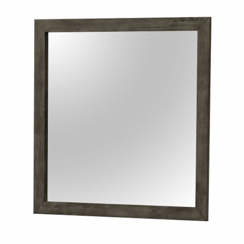 41 In. X 41 In. Classic Square Wood Framed Dresser Mirror Perspective: back