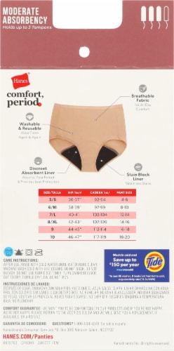 Hanes® Comfort Period Moderate Brief Period Underwear Perspective: back