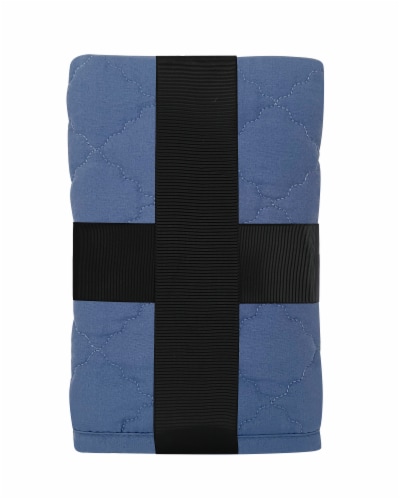 Ellen Tracy™ Quilted Sham 100% Polyester King Denim Perspective: back