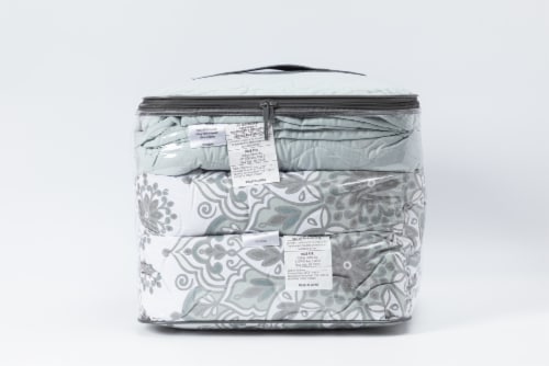 Ellen Tracy 4 Piece Comforter Set - Medallion Perspective: back