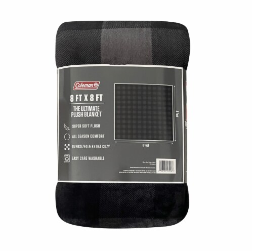 Coleman® Buffalo Check Blanket - Gray Perspective: back