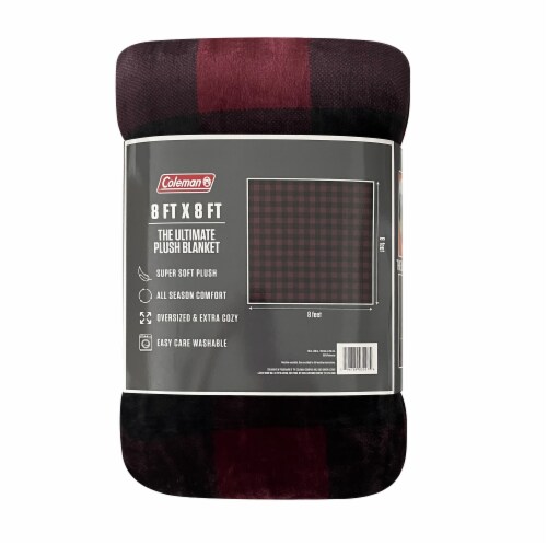 Coleman® Buffalo Check Blanket - Red Perspective: back