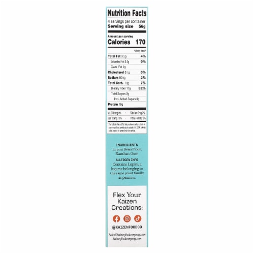 Kaizen Ziti Gluten Free High Protein Low Carb Plant-Based Even Fewer Carbs - 8 Perspective: back