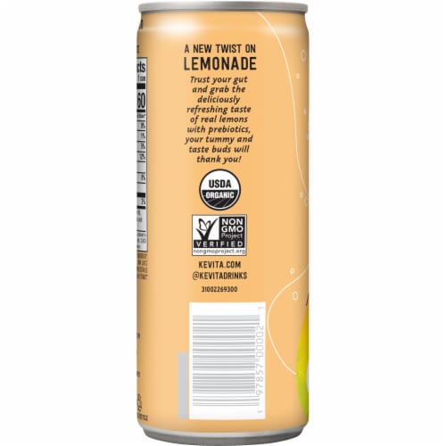KeVita USDA Organic Probiotic Mango Lemonade Fruit Juice Perspective: back