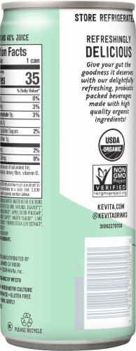 Kevita® Mojita® Lime Mint Coconut Probiotic Sparkling Drink Perspective: back