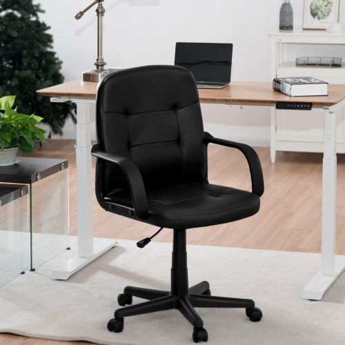 Costway Ergonomic Mid-Back Executive Office Chair Swivel Computer Desk Task Chair New Perspective: back