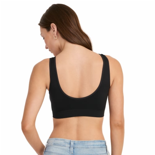 Jockey Seamfree® Stretch Tank Strap Bralette - Black Perspective: back