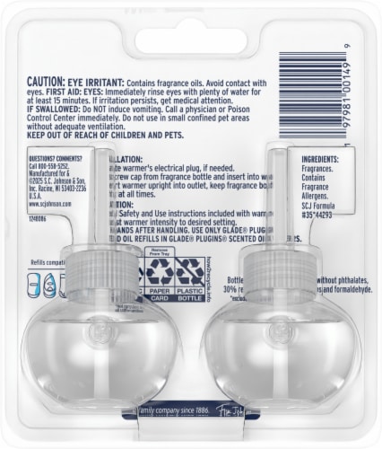Glade® Plugins® Oil Limited Edition Embers & Sandalwood Perspective: back