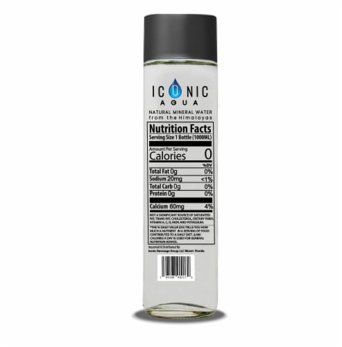 Iconic Agua Natural Mineral Water Perspective: back