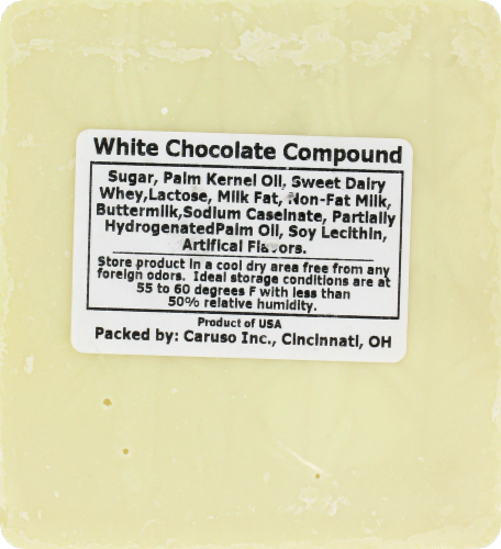 Bulk White Chocolate Perspective: back