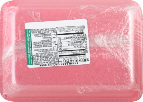Harris Teeter Lean 93% Ground Beef Perspective: back