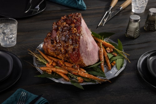 Smithfield Brown Sugar Glaze With Bacon Spiral Ham Perspective: back