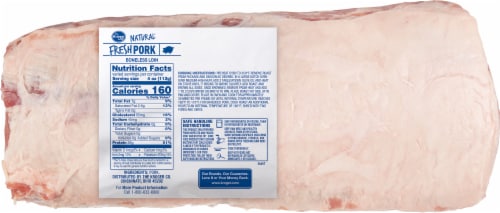 Kroger Pork Boneless Half Loin Perspective: back