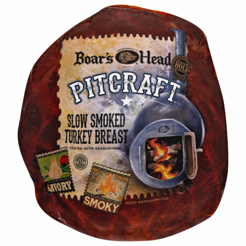 Boar's Head® Bold PitCraft™ Slow Smoked Turkey Fresh Sliced Deli Meat Perspective: back