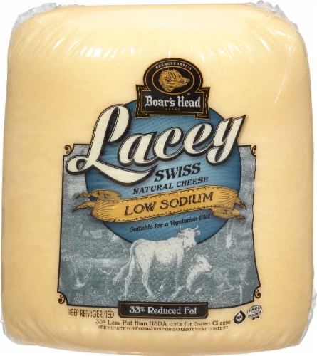 Boar's Head Lacey Swiss Cheese Perspective: back