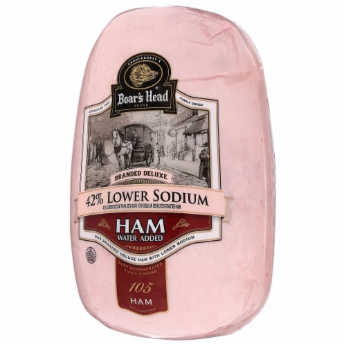 Boar's Head 42% Lower Sodium Branded Deluxe Ham Perspective: back