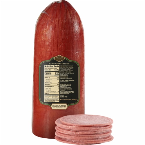 Private Selection™ Grab & Go Hard Salami Fresh Sliced Deli Meat Perspective: back