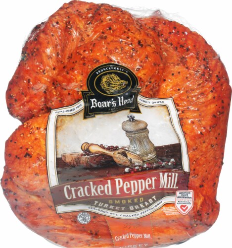 Boar’s Head Cracked Pepper Mill Smoked Turkey Breast Perspective: back