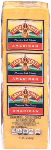 Grab & Go Land O' Lakes Yellow American Cheese Fresh Sliced Deli Cheese Perspective: back