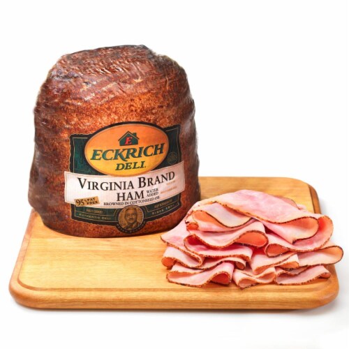 Grab & Go Eckrich Deli Virginia Baked Ham Fresh Sliced Deli Meat Perspective: back