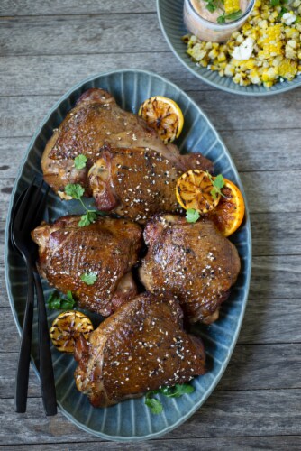 Shady Brook Farms® Turkey Bone-in Thighs Perspective: back