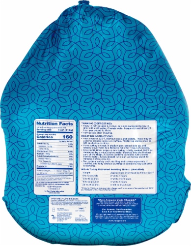 Kroger® Whole Frozen Turkey Without Gravy (24-28 lb) Perspective: back