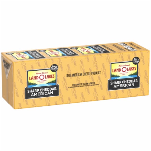 Land O Lakes Sharp Cheddar Yellow Deli American Cheese Product, Deli Sliced Perspective: back