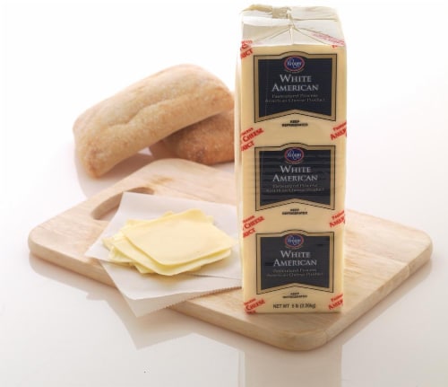 Kroger® White American Cheese Fresh Sliced Deli Cheese Perspective: back