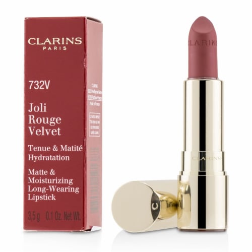 Clarins Joli Rouge Velvet (Matte & Moisturizing Long Wearing Lipstick)  # 732V Grenadine 3.5g Perspective: back