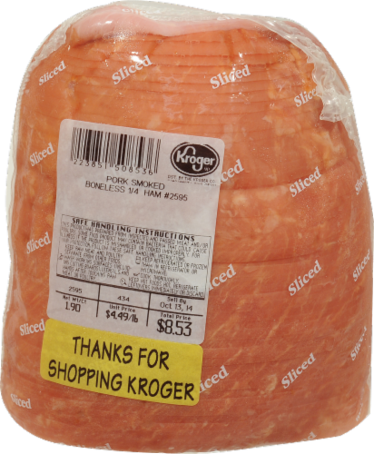 Blue Grass Quarter Boneless Smoked Ham Limit 2 at Sale Price Perspective: back
