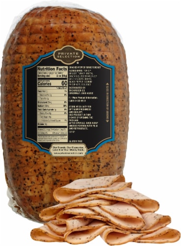 Private Selection™ Cracked Pepper Turkey Breast Fresh Sliced Deli Meat Perspective: back