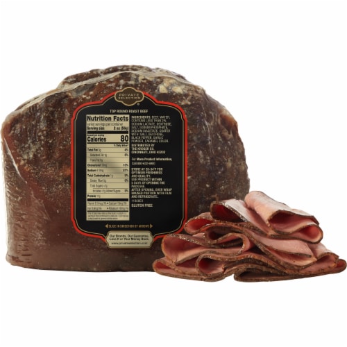 Grab & Go Private Selection® Grab & Go Roast Beef Top Round Fresh Sliced Deli Meat Perspective: back