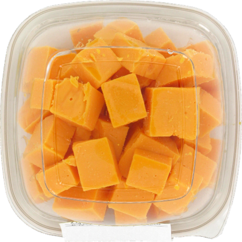 Hoffman's Super Sharp Cheddar Cheese Fresh Sliced Deli Cheese Perspective: back