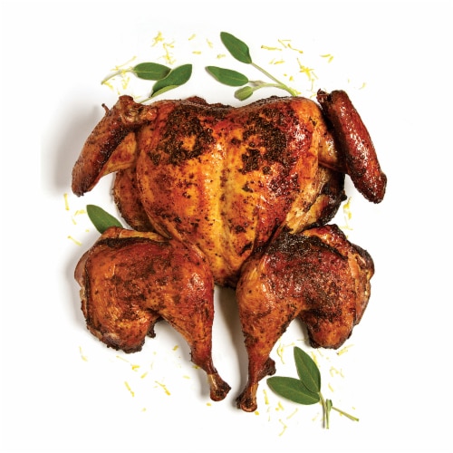 Just Cook Lemon Herb Spatchcock Turkey Perspective: back