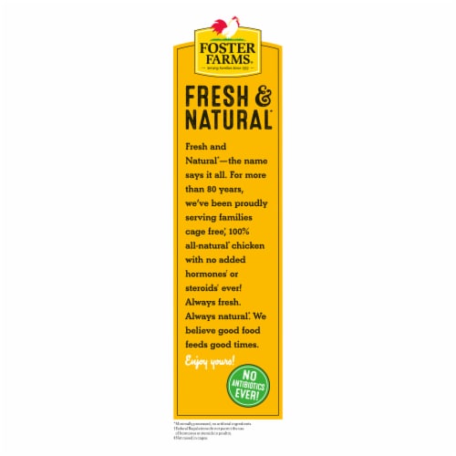 Foster Farms Fresh & Natural Chicken Thighs Value Pack Perspective: back