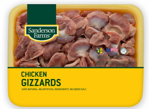 Sanderson Farms® Fresh Chicken Gizzards Tray Perspective: back