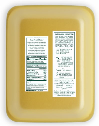 Sanderson Farms® Fresh Chicken Thighs Perspective: back