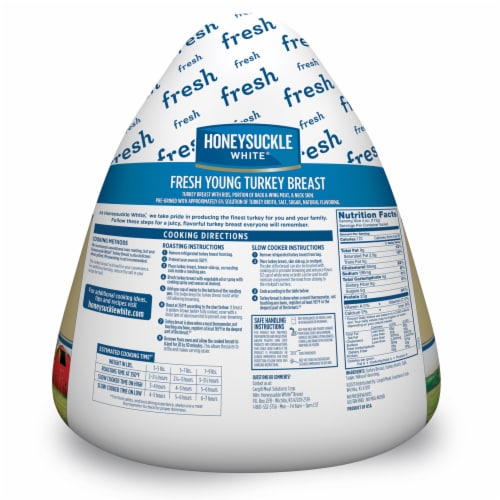 Honeysuckle White® Fresh Young Bone-In Turkey Breast Perspective: back