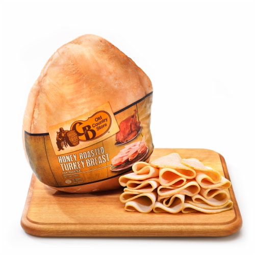 Cracker Barrel Honey Roasted Turkey Breast Fresh Sliced Deli Meat Perspective: back