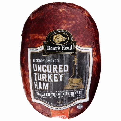 Boar's Head Hickey Smoked Uncured Turkey Ham Perspective: back