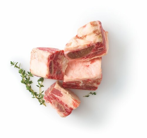 Beef Bone-In Short Ribs Perspective: back
